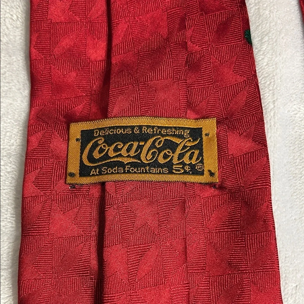 Coca Cola Festive Red Tie with Santa Design